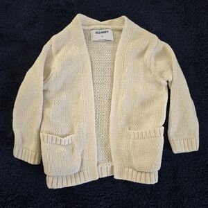 Old Navy Kids Cream Knit Cardigan